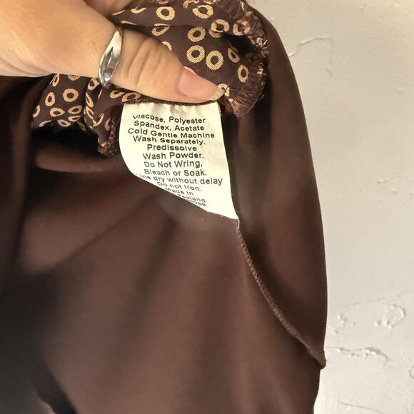 Annah Stretton Vintage Y2k Small Sleeveless Bow Circle Print Babydoll Top - Picture 5 of 8
